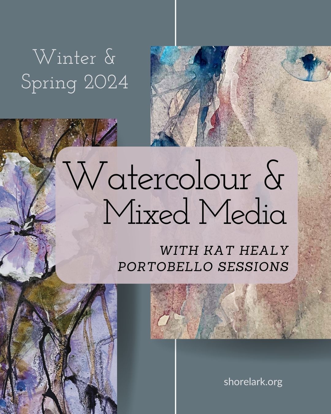 PORTOBELLO - WINTER & SPRING BLOCK 2024 - Watercolour & Mixed Media (THURSDAY monthly/eve)