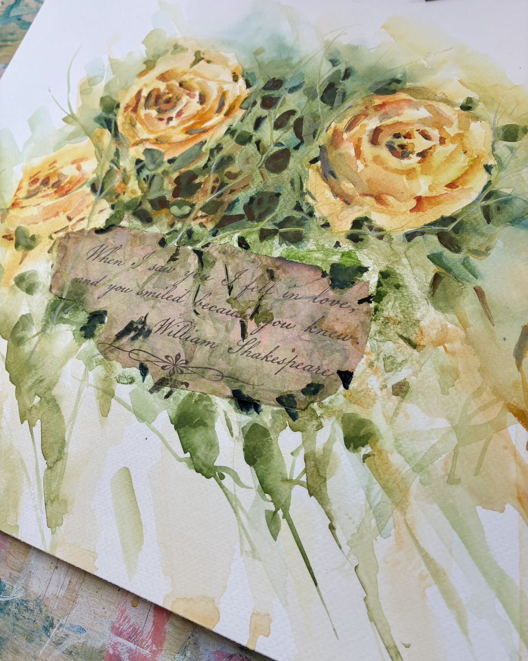 JUNE/JUL/AUG - ROSES - Watercolour - Summer Workshop Series