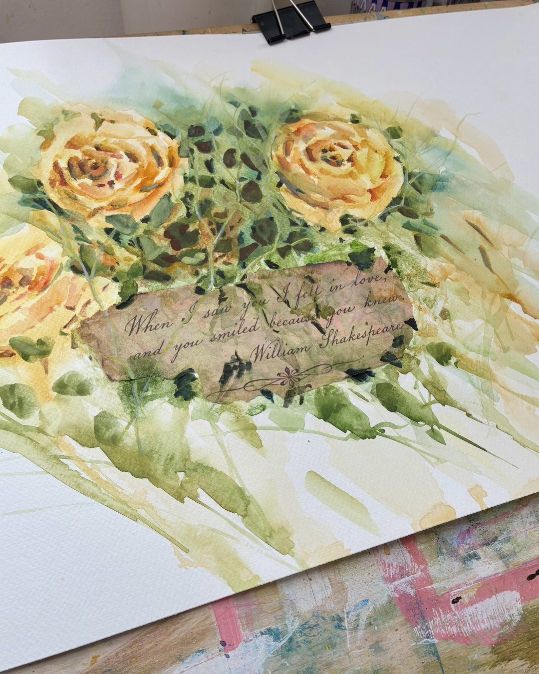 JUNE/JUL/AUG - ROSES - Watercolour - Summer Workshop Series