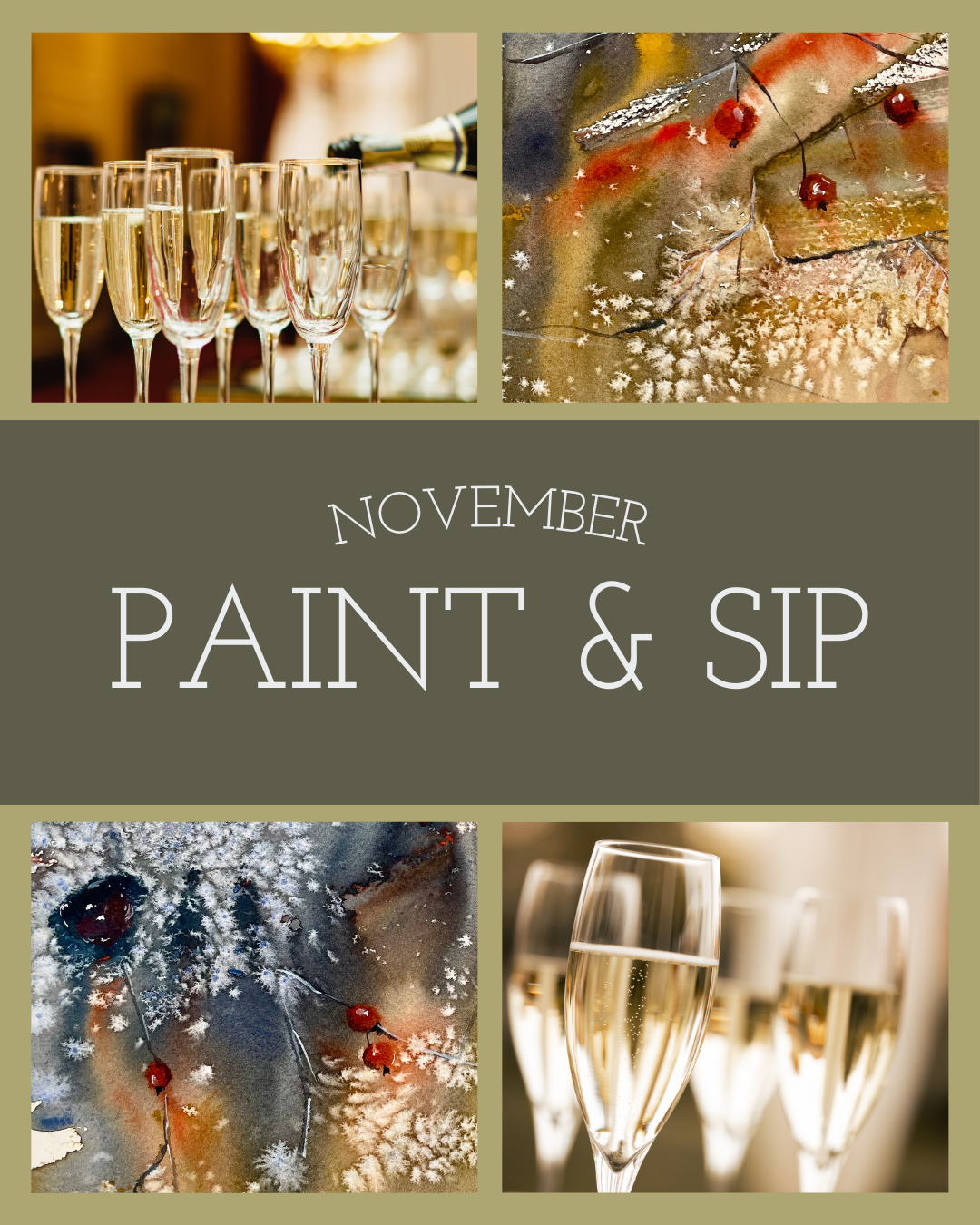 NOVEMBER 22nd - Paint & Sip - 18:30 (Cockenzie Studio)