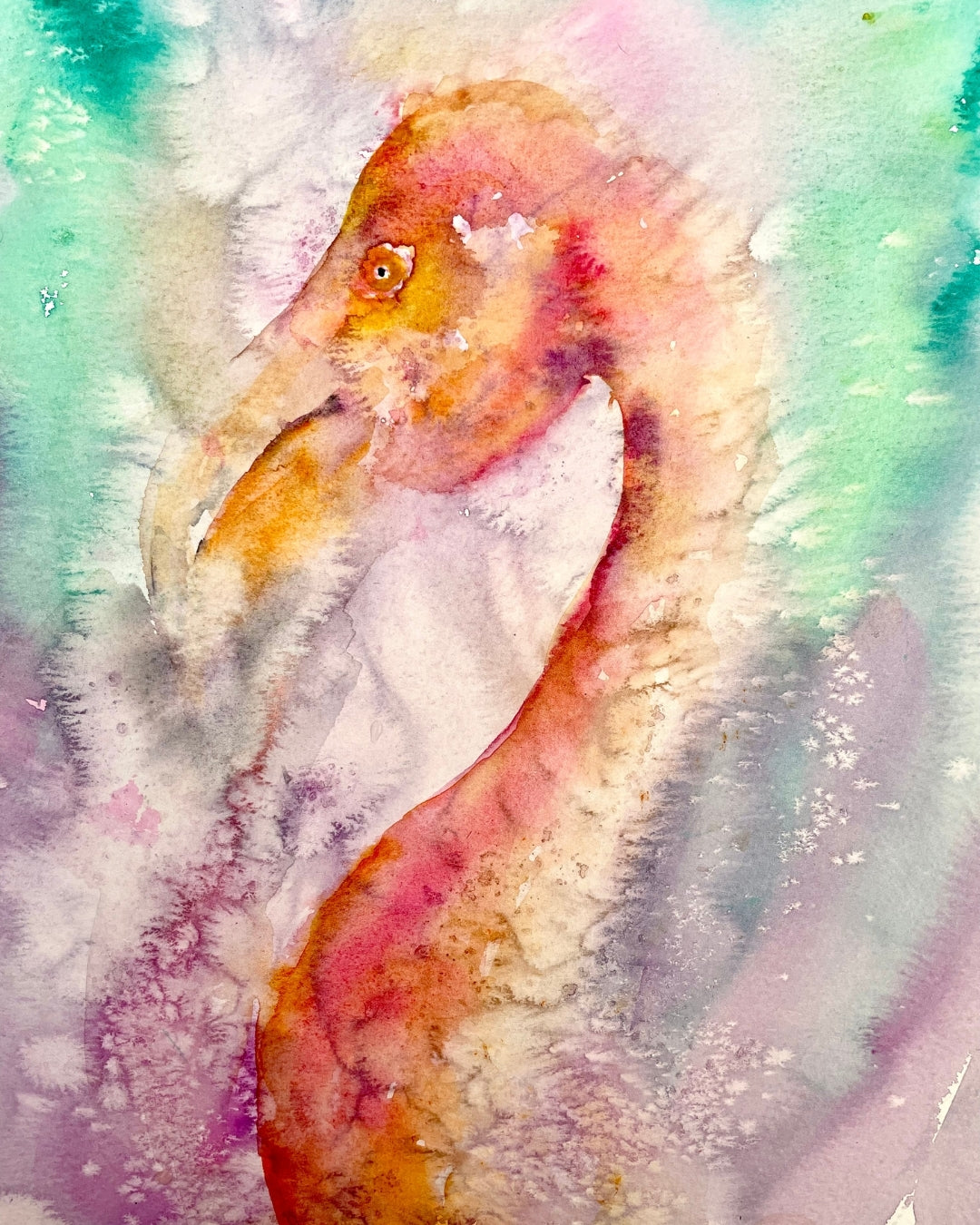 FEB 2026 - 14th / 15th - Flaming Flamingo in Watercolour